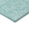 Homeroots 3' X 5' Teal Blue And Ivory Floral Washable Indoor Outdoor Area Rug 581882 - alternate 7