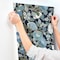 York Wallcoverings Poppies Black and Blue Metallic Wallpaper Sample GO8312SAM - alternate 5