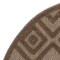 Homeroots 4' Dark Brown And Light Brown Round Geometric Indoor Outdoor Area Rug 573904 - alternate 6