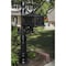 Gibraltar Architectural Mailboxes Stratford Decorative Plastic Post Mount Black Mailbox SC000BAM - alternate 2