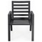 Leisuremod Chelsea Modern Patio Dining Armchair in Aluminum with Removable Cushions, Orange, 2PK CC20BL-OR2 - alternate 5