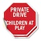 Signmission Private Drive Children at Play, 4 inch X 4 inch, Vinyl Decal, 2PK OC-D-2PACK-4-35 - alternate 1