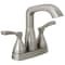 Delta Stryke Two Handle Centerset Bathroom Faucet, 5.94 in, Lumicoat Stainless 25776-SS-PR-MPU-DST - alternate 1