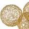 Homeroots Set of Three Gold Wire 3" Decorative Orbs, 3PK 373740 - alternate 6