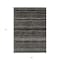 Homeroots 8' X 10' Taupe Charcoal And Gray Striped Washable Indoor Outdoor Area Rug 588253 - alternate 5