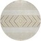 Homeroots 8' Beige Ivory And Taupe Round Southwestern Washable Indoor Outdoor Area Rug 613881 - alternate 5
