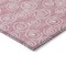 Homeroots 8' Pink And Ivory Round Geometric Washable Indoor Outdoor Area Rug 583380 - alternate 6