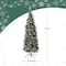 Elf Stor 6ft Prelit Christmas Tree Flocked Artificial Spruce Pencil Christmas Tree w/ 250 LED Lights & Stand 50-300-6FLK - alternate 7