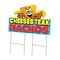 Signmission Cheesesteak Nachos Die Cut Yard & Stake plastic coroplast window, 2436-Cheesesteak Nachos C-DC-2436-Cheesesteak Nachos19 - alternate 1