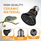 Simple Deluxe Ceramic Heat Emitter Reptile Heat Lamp Bulb No Light Emitting Brooder Coop Heater, 2PK PTBULBINVISIBLE25SX2 - alternate 6
