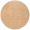 Homeroots 8' Salmon Round Floral Washable Indoor Outdoor Area Rug 607382 - alternate 8