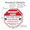 Signmission Security Alert This Farm Under 24 H, 10 inch X 10 inch, Plastic Sign, 2PK OC-P-2PACK-10-329 - alternate 4