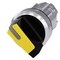 Siemens Illuminable selector switch, 22 mm, round, shiny metal, yellow 3SU1052-2BF30-0AA0-ZY19 - alternate 1