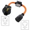 Ac Works 6-50P to L6-20R Adapter, 1.5 ft, 20A Breaker-Protected, Heavy-Duty STW S650ICBL620 - alternate 4