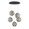 Euf Atomo, Chandelier, 5-Light, 26", Matte Black, Smoked Glass 45737-039 - alternate 3