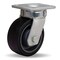 Hamilton Standard Duty Kingpinless Caster, 5" x 2" Duralast XC Polyurethane on Cast Iron Wheel, Foot Brake S-52K-5DB70-FB - alternate 1