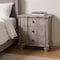 Homeroots 25" Brown Solid Wood Two Drawer Nightstand 701714 - alternate 5