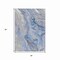 Homeroots 3' X 5' Denim Blue And Ivory Abstract Washable Indoor Outdoor Area Rug 617596 - alternate 4