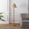 Jonathan Y Wren 61.5" Modern Rustic Bobbin Pleated Paper Shade/Resin LED Floor Lamp, Brown Wood Finish/Light Bro JYL5400A - alternate 7