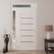Vdomdoors Front Exterior Prehung Metal-Plastic Door, Manux 8415 White Silk, Side and Top Sidelite Transom, Of MANUX8415EXD-WS-W36+14xH80+14-RH - alternate 3