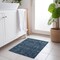 Homeroots 2' X 3' Blue and Black Floral Washable Non Skid Indoor Outdoor Area Rug 564302 - alternate 4