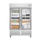Koolmore 54 in. Commercial Two Glass Door Convertible Reach-In Refrigerator/Freezer with 49 Cu. Ft. Capacity KM-RIC-2DGD - alternate 1