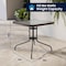 Flash Furniture Square Table Set, Aluminum, Glass, Metal, Plastic, Rattan, Clear TLH-073SQ-037BN4-GG - alternate 12