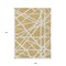 Homeroots 9' X 12' Gold And Ivory Geometric Washable Indoor Outdoor Area Rug 600454 - alternate 4