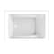 Kingston Brass 48" Acrylic Rectangular 3-Wall Alcove Tub, Left Hand Drain, Glossy White VTAM4836L22T - alternate 5
