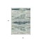 Homeroots 3' X 5' Mint Green Ivory And Denim Blue Abstract Washable Indoor Outdoor Area Rug 612533 - alternate 4
