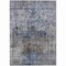 Homeroots 5' X 8' Blue And Gray Floral Washable Indoor Outdoor Area Rug 605074 - alternate 5
