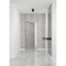 Sartodoors Invisible Solid Hidden Door with Handle, Planum 0010 Onyx with Silver Hidden Frame 28" x 96" Right- PLANUM0010HF-PM003-28 x 96-RH-O - alternate 2