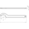 J.W. Winco Spanner Wrenches, Steel, Metric, Hook A54403 - alternate 2