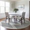 Homeroots 8' Ivory And Black Round Geometric Washable Indoor Outdoor Area Rug 598582 - alternate 4