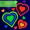 Folkart Acrylic Paint, Matte, Acrylic Base, Neon Pink, Neon Orange, Neon Green, Neon Blue 7506 - alternate 4