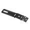 Prime-Line Door and Gate Double Safety Hasp Hinge Latch with Fixed Staple 4-3/8 inch with Screws Matte Black U 117198 - alternate 6