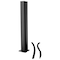 Cr Laurence Matte Black 12-in End Design Series Partition Post D990BL12E - alternate 6