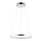 Jonathan Y Brice 15.75" Modern Contemporary Metal Round Integrated LED Pendant, Chrome JYL7202C - alternate 6