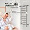 Anzzi Eve 8-Bar Wall Mounted Electric Towel Warmer Rack in Polished Chrome TW-AZ012CH - alternate 4