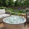 Homeroots Clear Round Reflective Fire Pit Glass 479094 - alternate 2