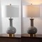 Jonathan Y Brussels 27" Contemporary Transitional Ceramic/Metal LED Table Lamp, Gray/Brass JYL6208B - alternate 5