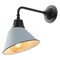 Jonathan Y Croydon 9.63" 1-Light Farmhouse Industrial Iron LED Gooseneck Arm Outdoor Sconce, Matte Silver Blue JYL7612K - alternate 1