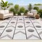 Jonathan Y Soren Modern Geometric Cream/Black 8 ft. x 10 ft. Indoor/Outdoor Area Rug TSN304B-8 - alternate 1