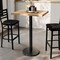 Flash Furniture Bennett 24 in x 30 in Solid Wood Indoor Tabletop in Natural with 18 in Round Bar Height GSF-REC2430-NAT-TR18B-GG - alternate 7