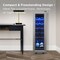 Tcl 1.24 Cu. Ft. 12-Bottle Wine Cooler, Low Noise, Digital Controls, LED Light, Glass Door, Stainless TRW12F6AS - alternate 4