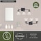 Vaxcel Mason 3 Light Farmhouse Black Bathroom Vanity Fixture Clear Glass W0412 - alternate 5