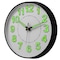 Clockswise Quartz 14in Glow-in-the Dark Wall Clock With Luminous Green Numbers & Hands Battery Operated, Black QI004619.14 - alternate 1
