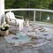 Homeroots 8' Taupe And Lilac Round Floral Washable Indoor Outdoor Area Rug 611000 - alternate 4