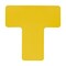 Brady ToughStripe Max Floor Marking Divider T-Shape 2 in W x 5 in H Yellow, 20PK 177066 - alternate 1