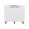 Homeroots 39" White Accent Cabinet With Two Shelves 526346 - alternate 1